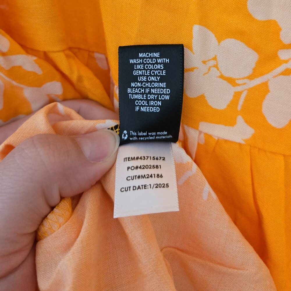 NWT Torrid yellow floral tiered tank dress - Size 2 - Picture 6 of 6